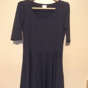 LulaRoe Nichole Black Dress XL NEW